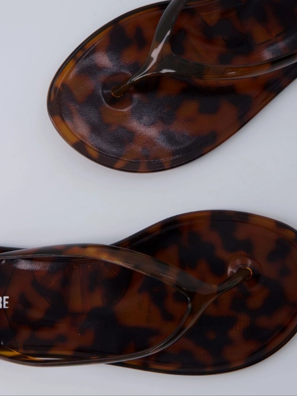 Cushionaire Splash Jelly Flip-Flop- Tortoise